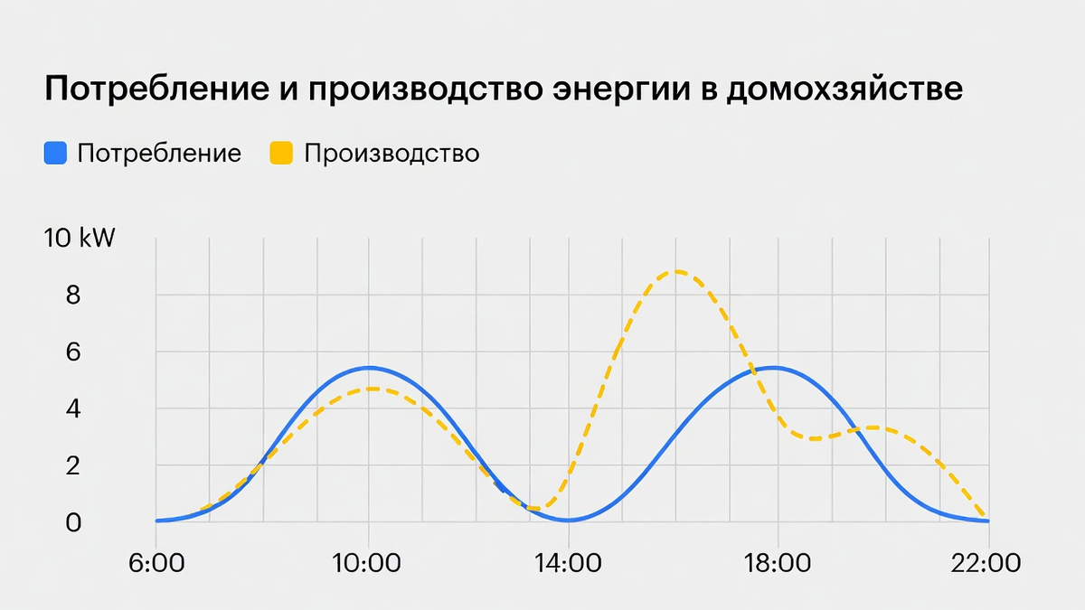 👉 “Потребление и генерация часто не совпадают”