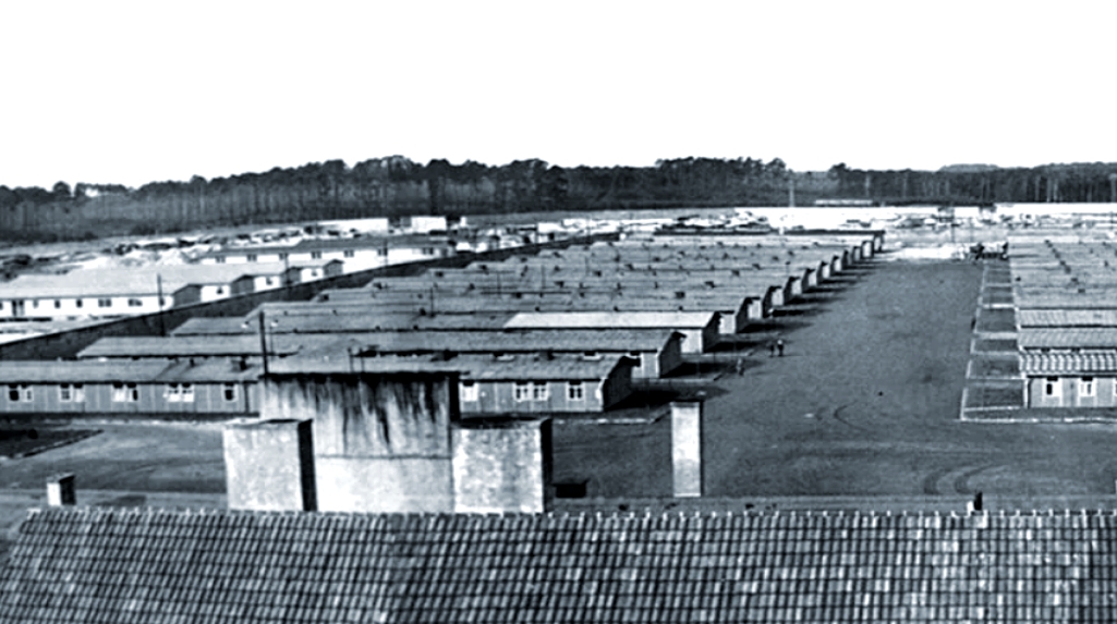 Бараки и небольшой плац Равенсбрюка