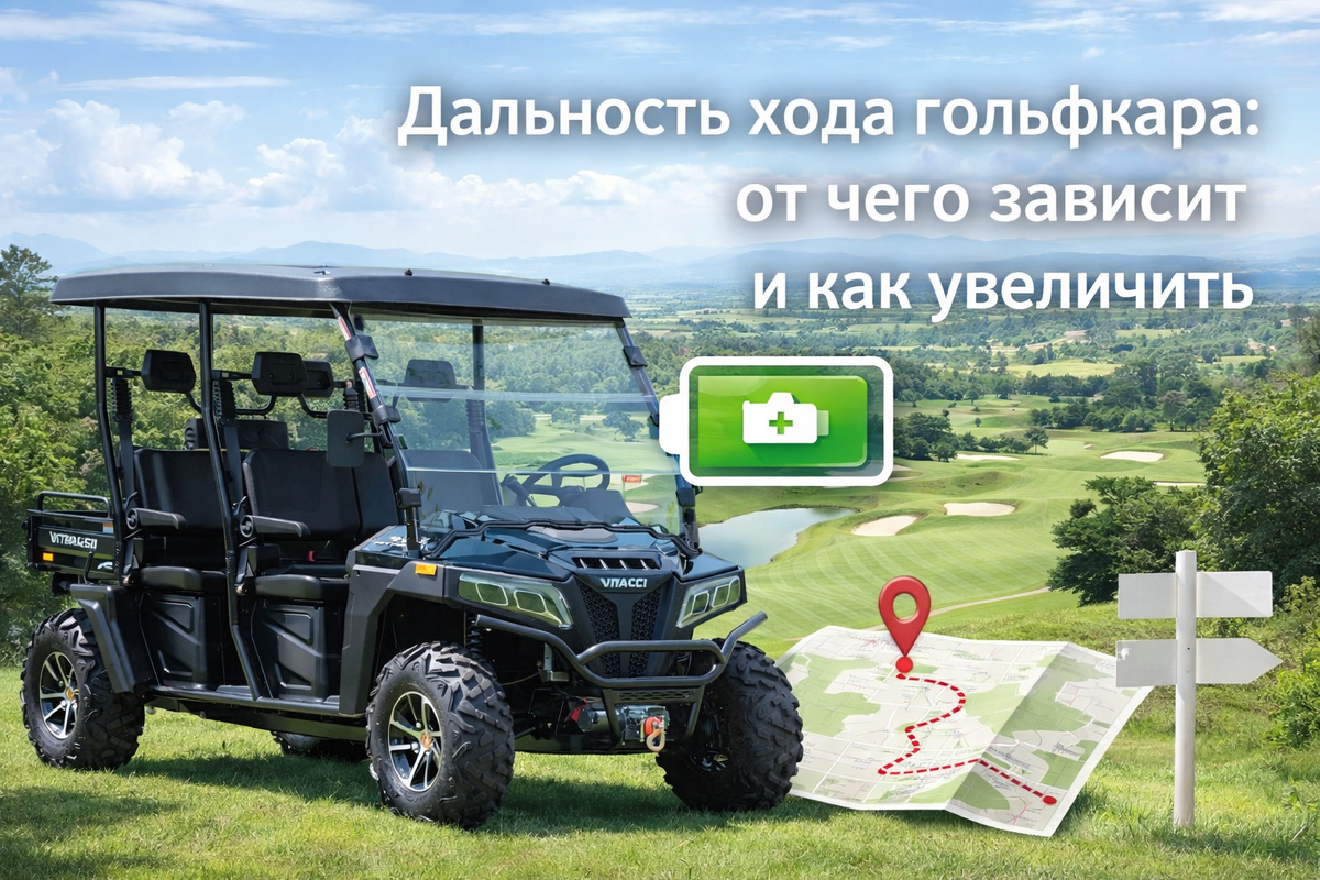 Почему один гольфкар едет 30 км, а другой – 60? Разбираем все факторы и способы увеличить пробег.