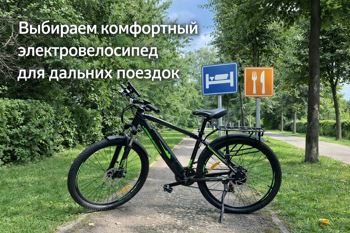 100 км без больной спины и онемевших рук. Рассказываем, на что смотреть в электровелосипеде для дальних поездок.