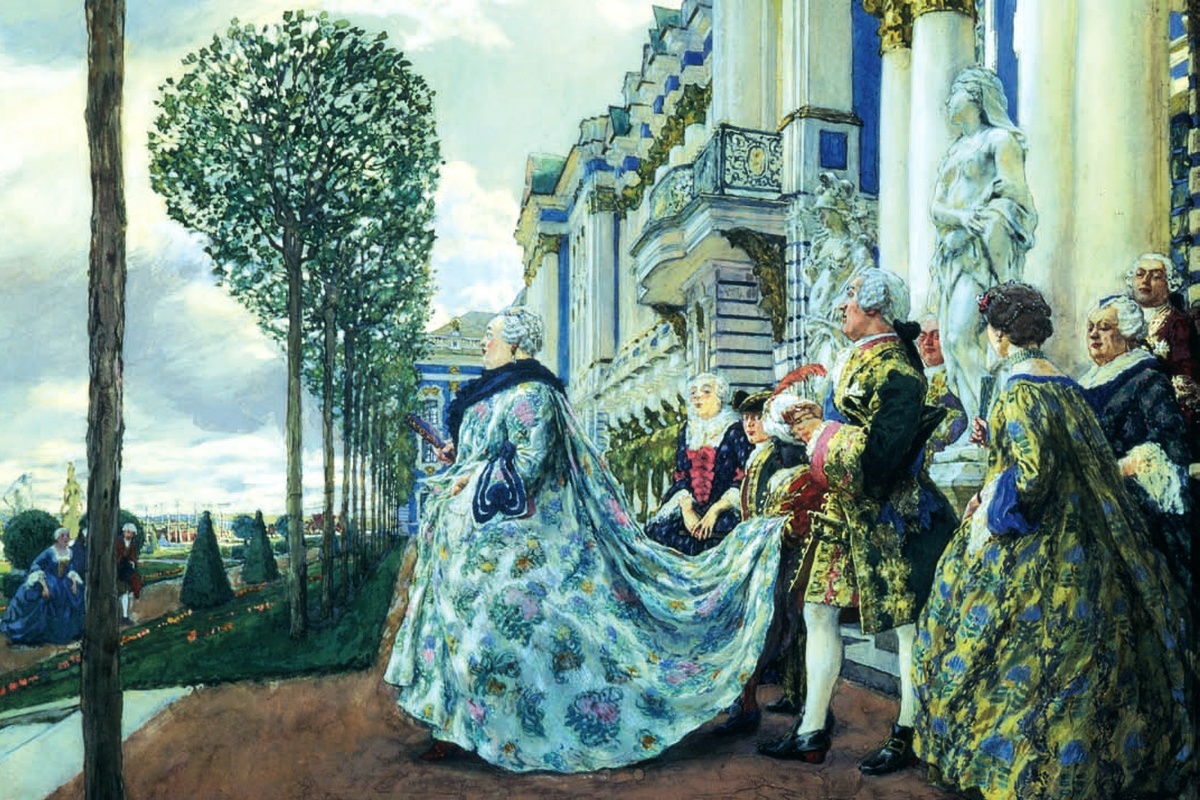    Е. Е. Лансере. Императрица Елизавета Петровна в Царском Селе. 1905 г. / из архива журнала "Родина"