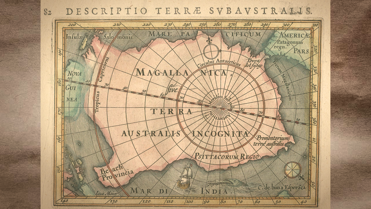Terra Australis на картах