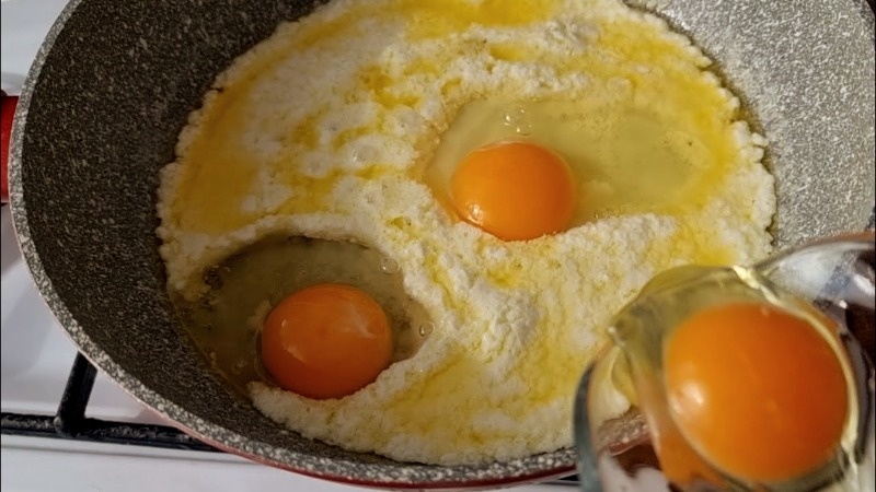 Яичница на завтрак