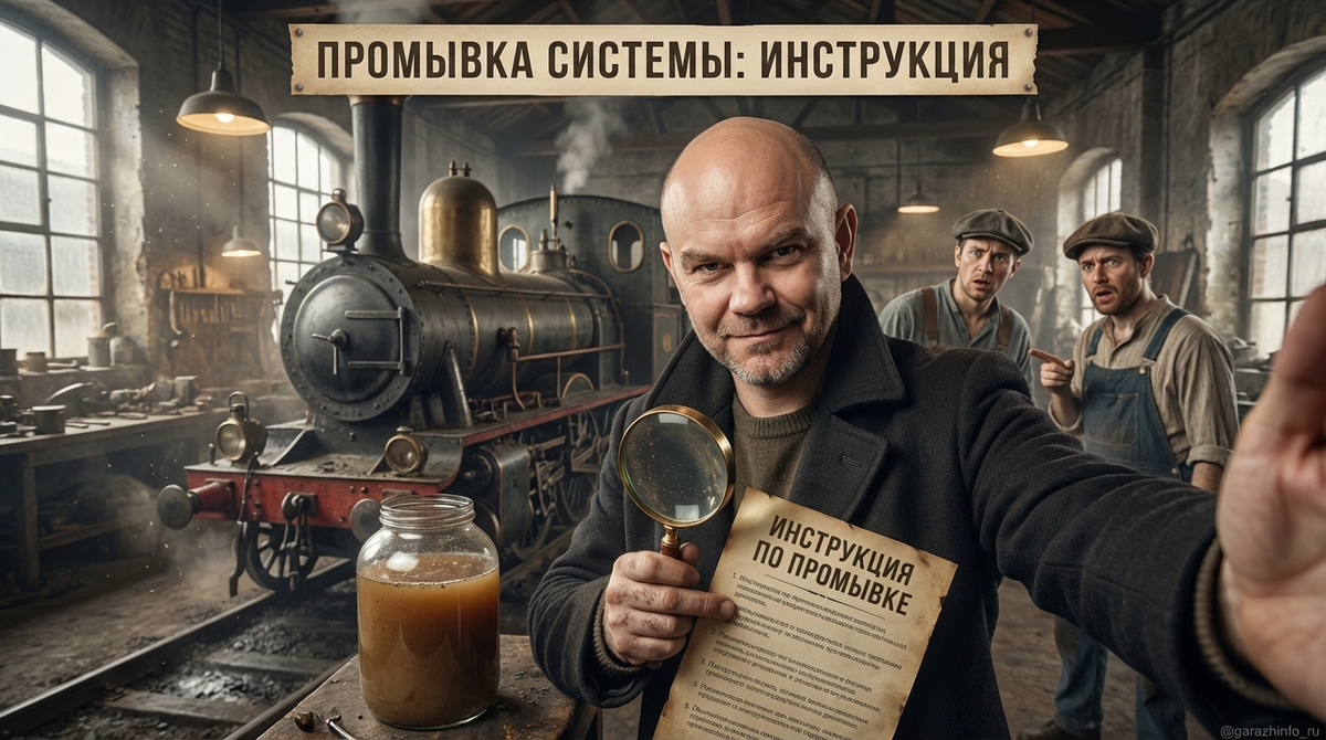    Эффективная промывка системы охлаждения с помощью эмульгатора. Zero8