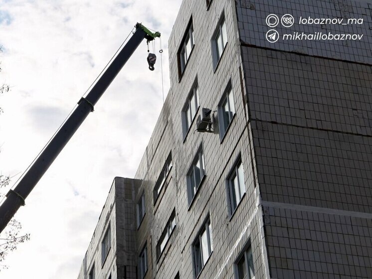     В Старом Осколе начался ремонт 46 многоквартирных домов, фото: t.me/mikhaillobaznov