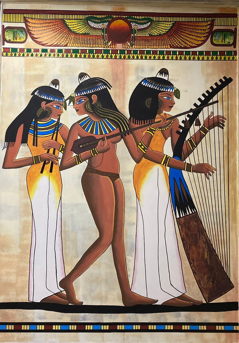 Роспись стены в СПА-центре г. Волгограда. Художник Лариса Плахотнюк