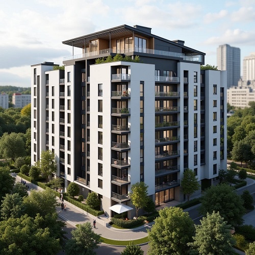 Жилой комплекс с мансардой