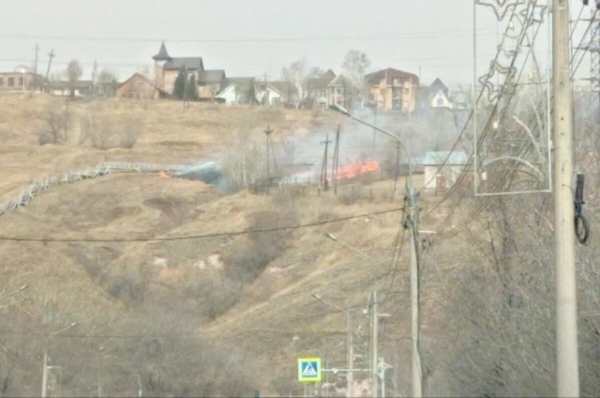    На территории янтарного края наблюдаются сотни очагов пала травы