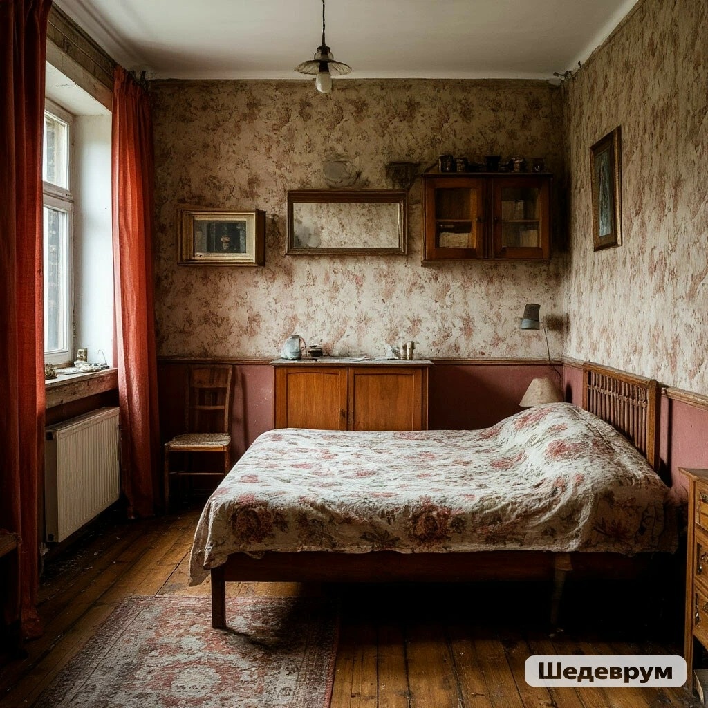 Комната в старой коммуналке.