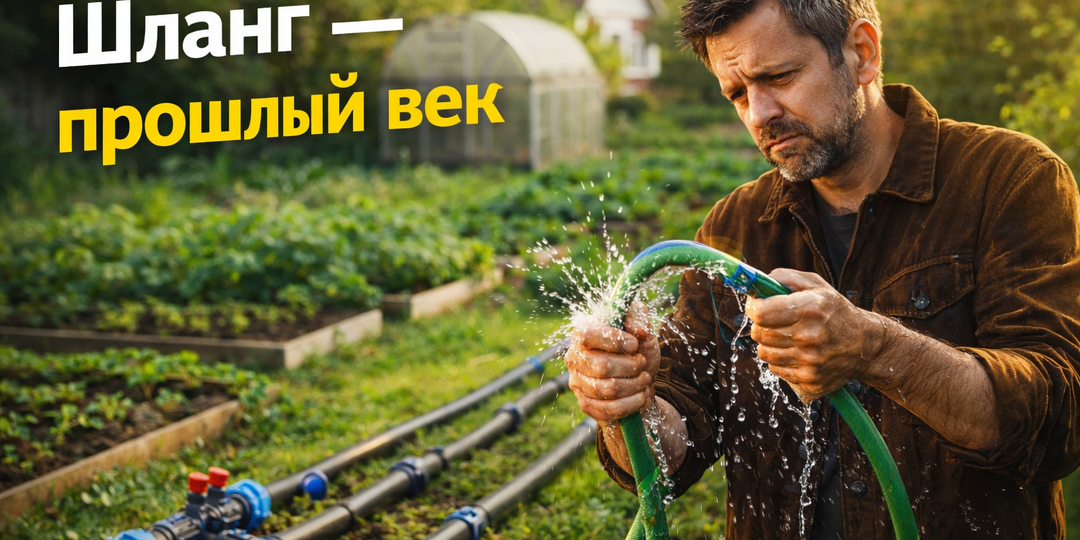 Как быстро и экономно обустроить полив на даче с ПНД-трубами?