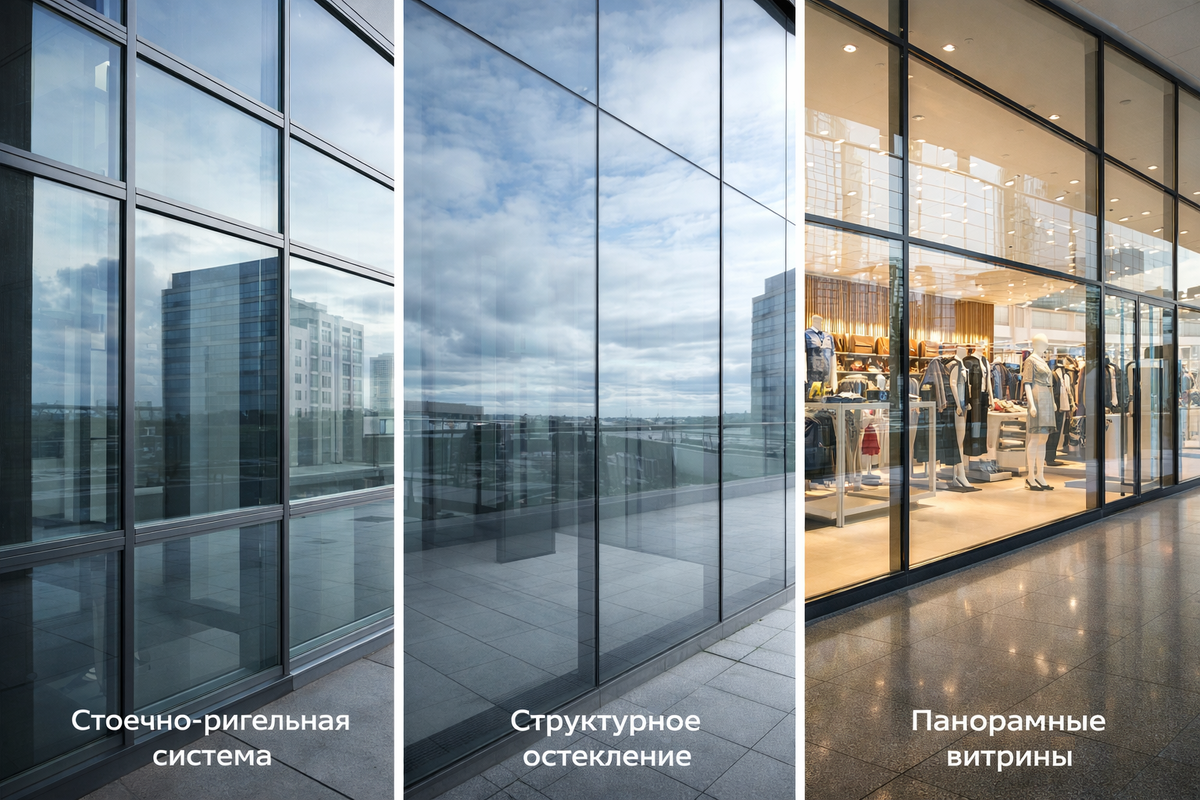Разные типы остекления решают различные задачи: от максимальной прозрачности до усиленной теплоизоляции