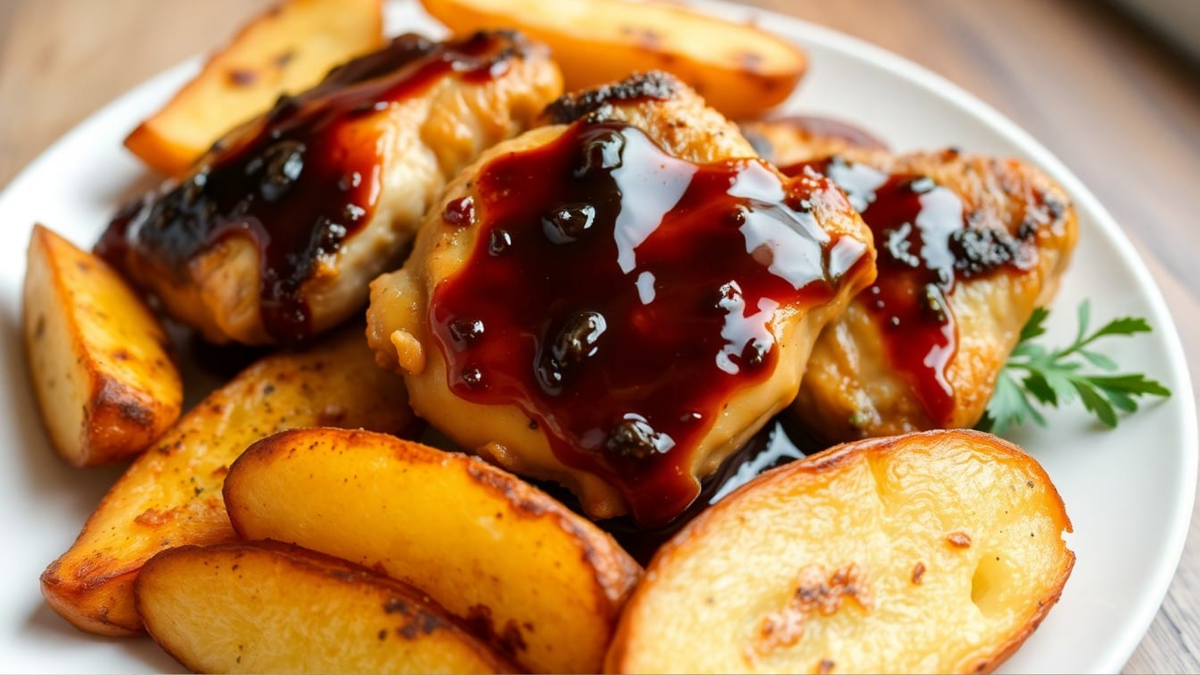 Картошка в соевом соусе в духовке