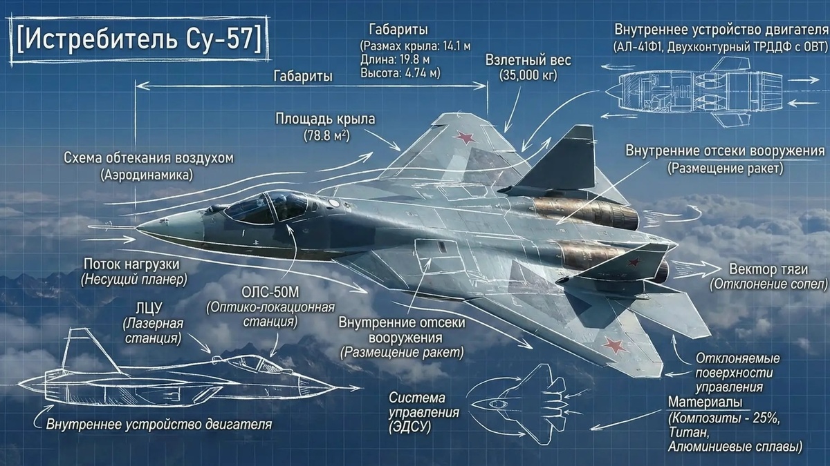Истребитель Су-57 — это не просто самолёт.