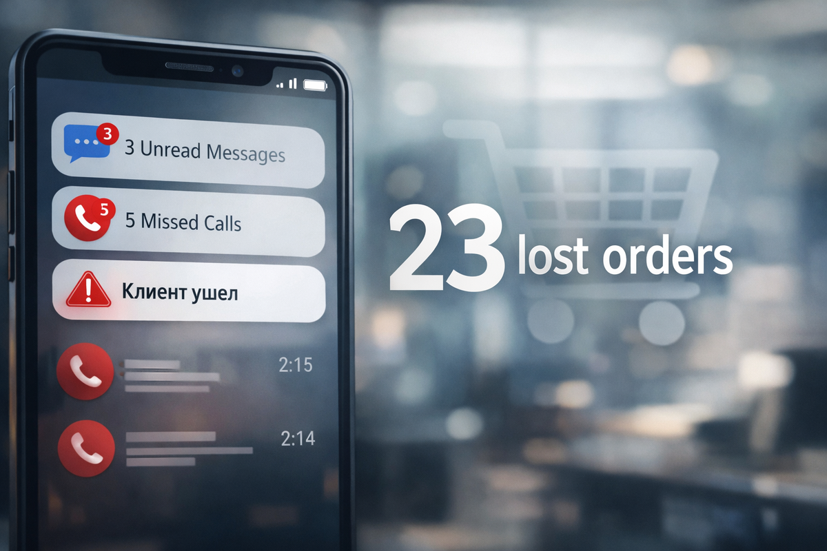 Потерянные заказы: клиент не дождался ответа и ушёл к конкуренту
