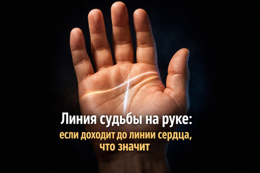   Линия судьбы на руке: значение линии сердца admin