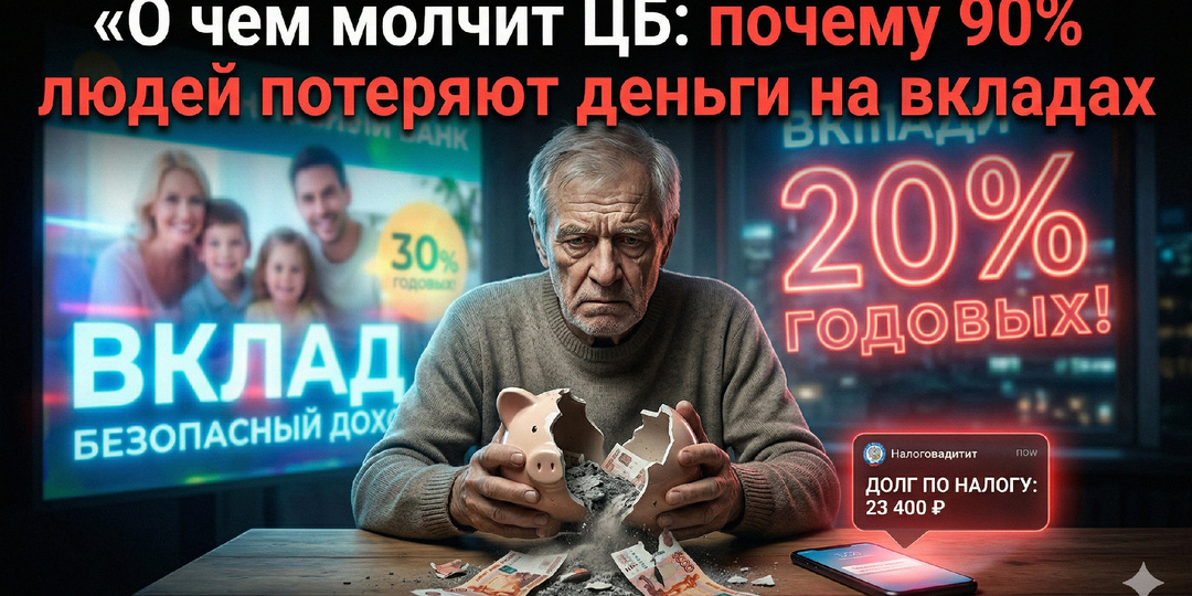 О чем молчит ЦБ: почему 90% людей потеряют деньги на вкладах