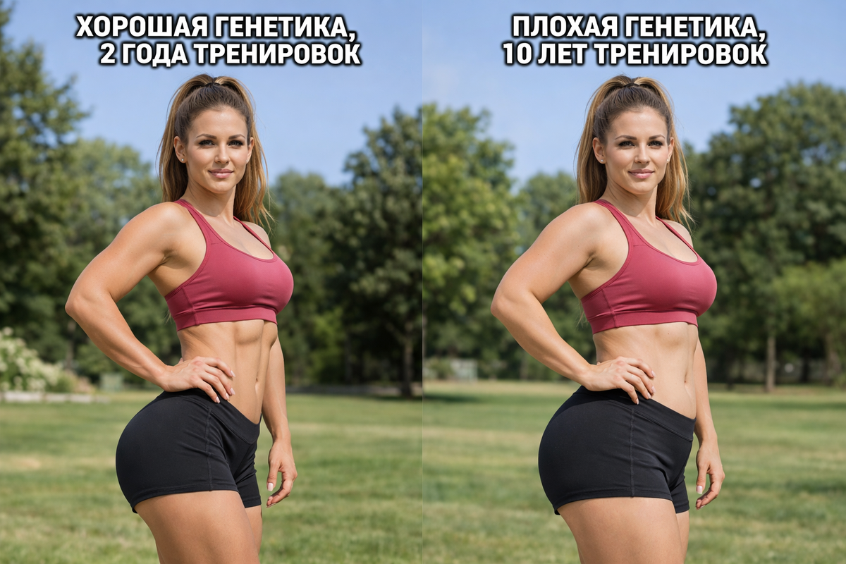 Генетика и результаты тренировок у девушек