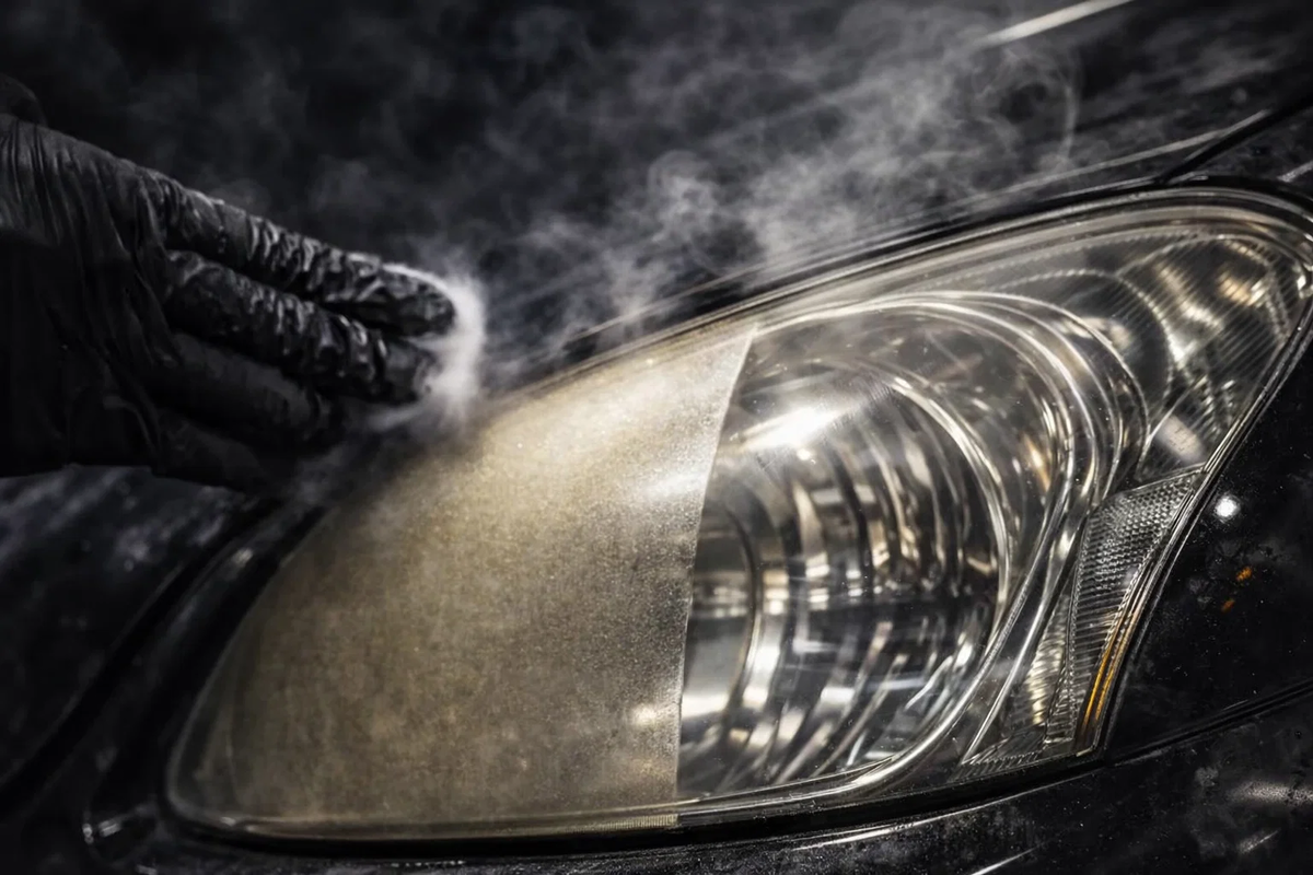 Внешний вид фары после зимнего сезона