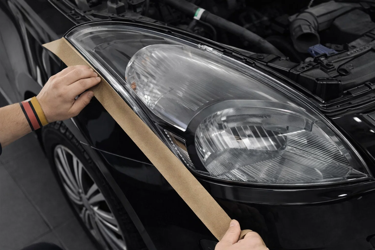 Пример помутневшей фары 