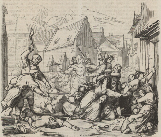 Еврейские погромы в Европе в XIVвеке Фото из открытого доступа