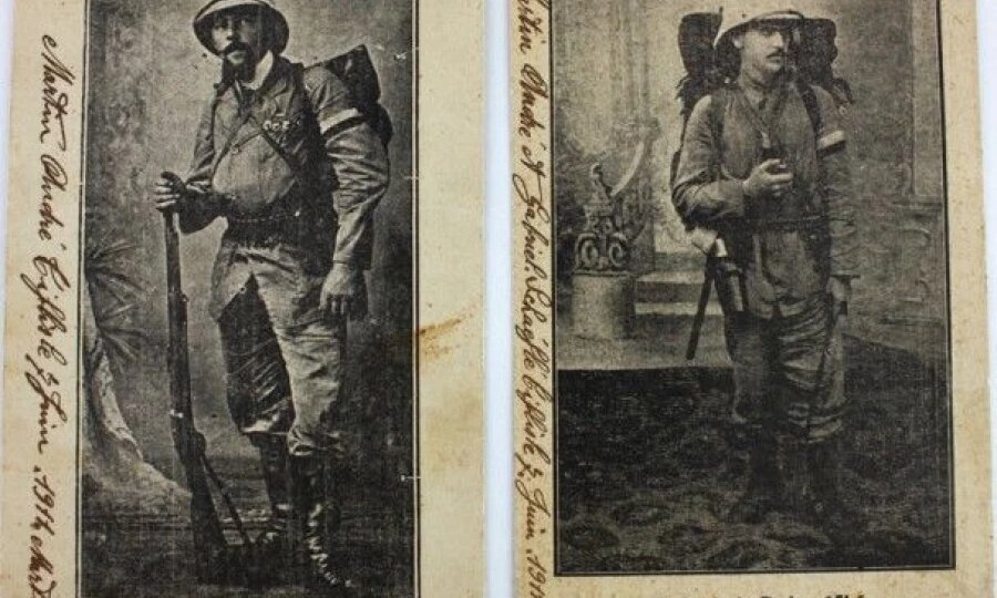 Путешественники Шефле и Мартин в Туле. Пешком за 15 лет 165 000 км! Открытые письма с изображением отважных французов