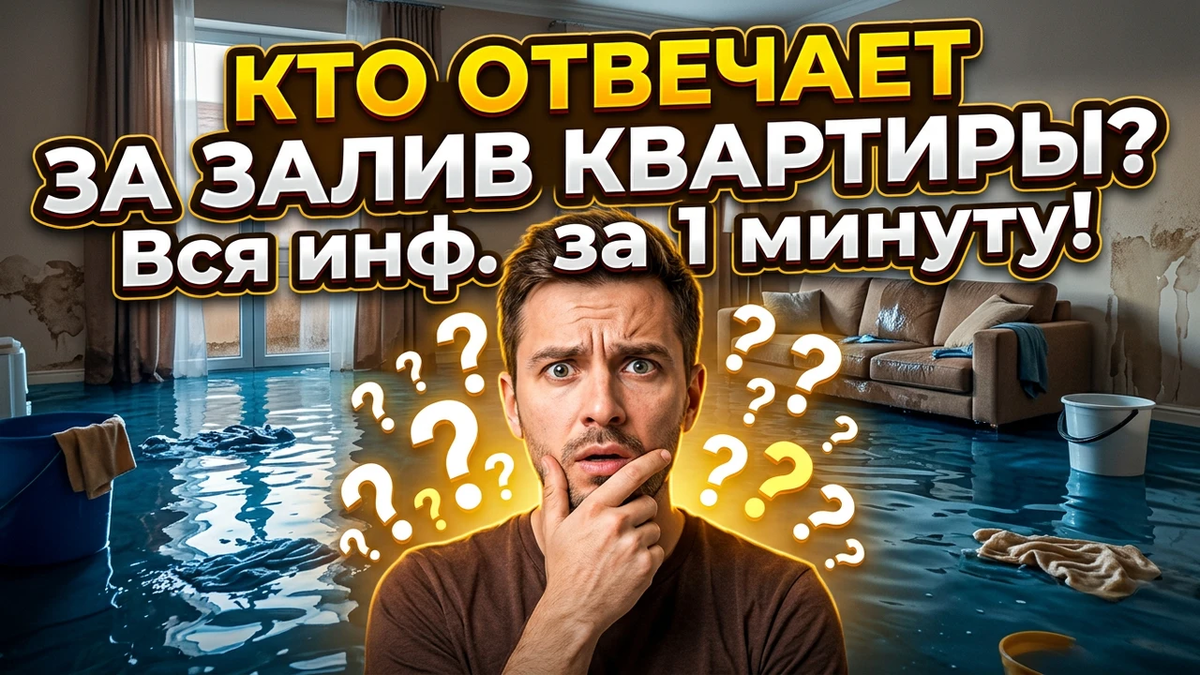Кто отвечает за залив квартиры / кто несет ответственность
