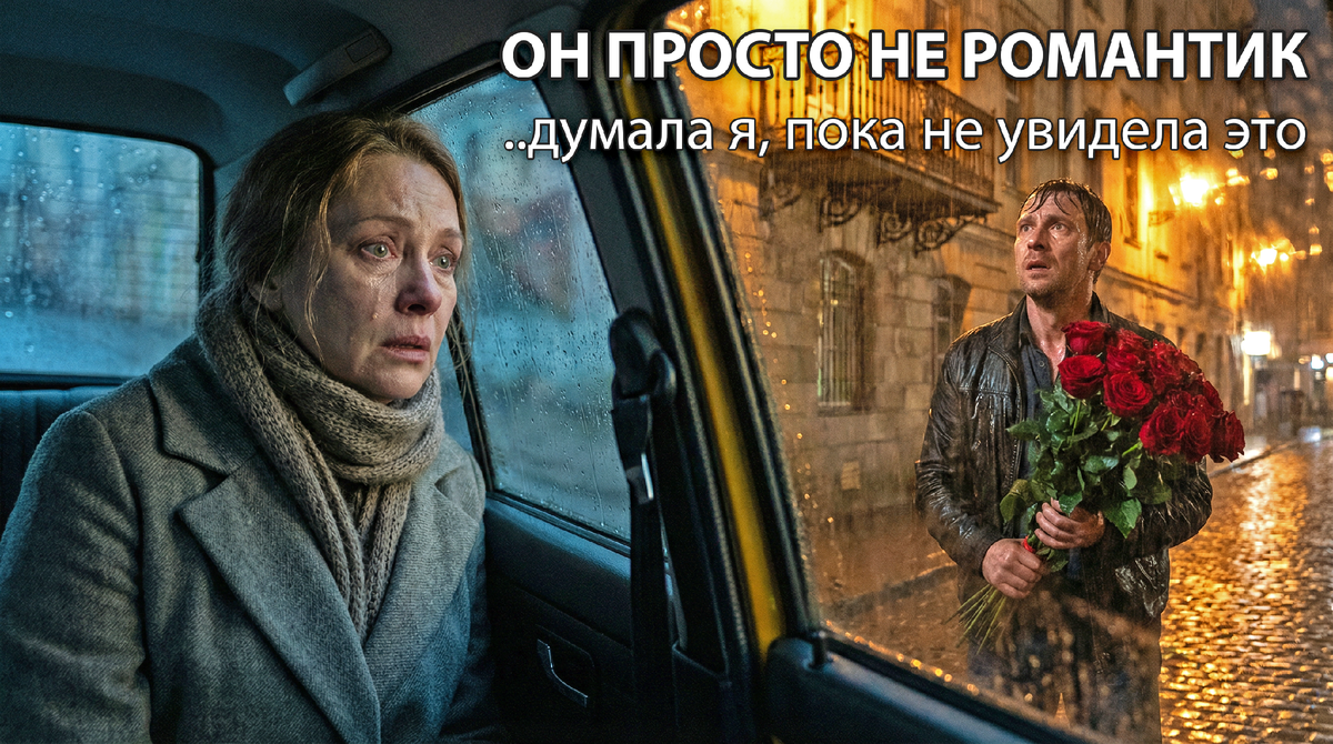 «Он просто не романтик», — думала я 15 лет. А потом увидела, как мой муж-«сухарь» плачет под окнами чужой женщины с охапкой роз