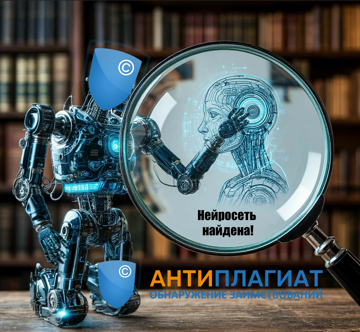 Антиплагиат находит ИИ (сгенерированный) текст