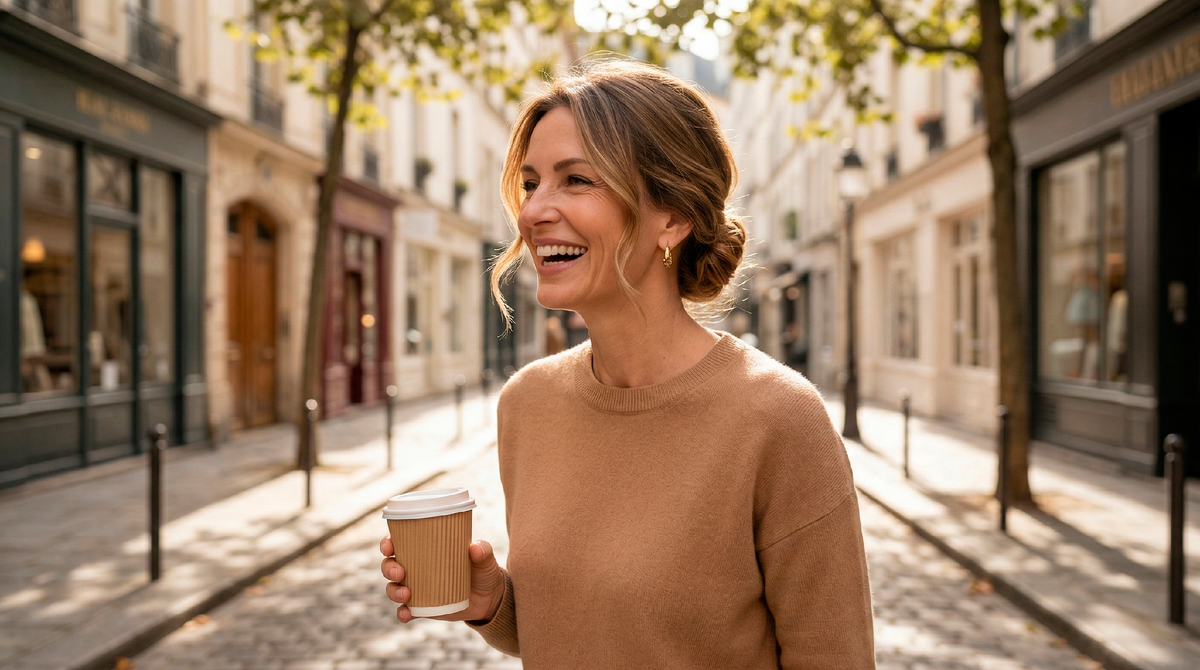 Низкий пучок с парой свободных прядей у лица - три минуты утром, и ты готова