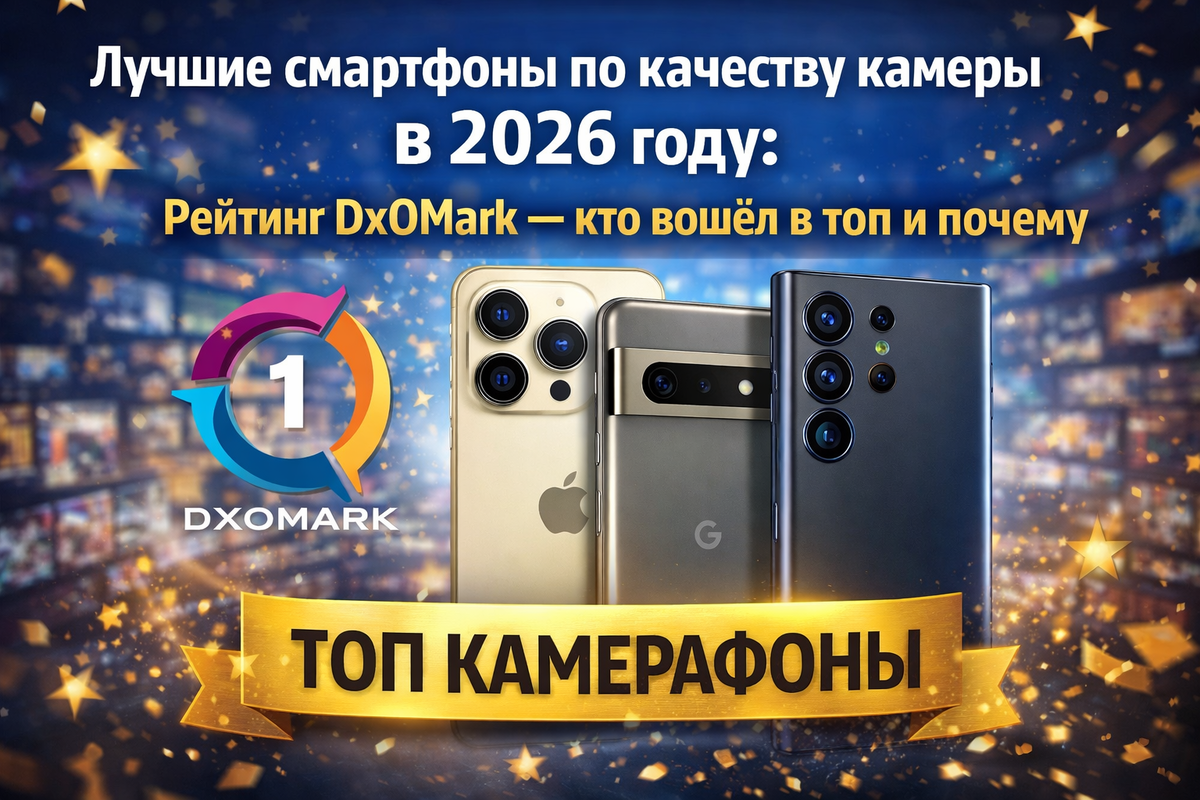 Лучшие смартфоны по качеству камеры в 2026 году: рейтинг DxOMark (ДхоМарк)