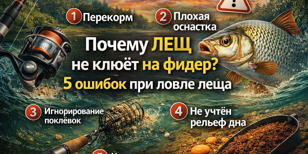 Почему лещ не клюет на фидер — и как это исправить за одну рыбалку!