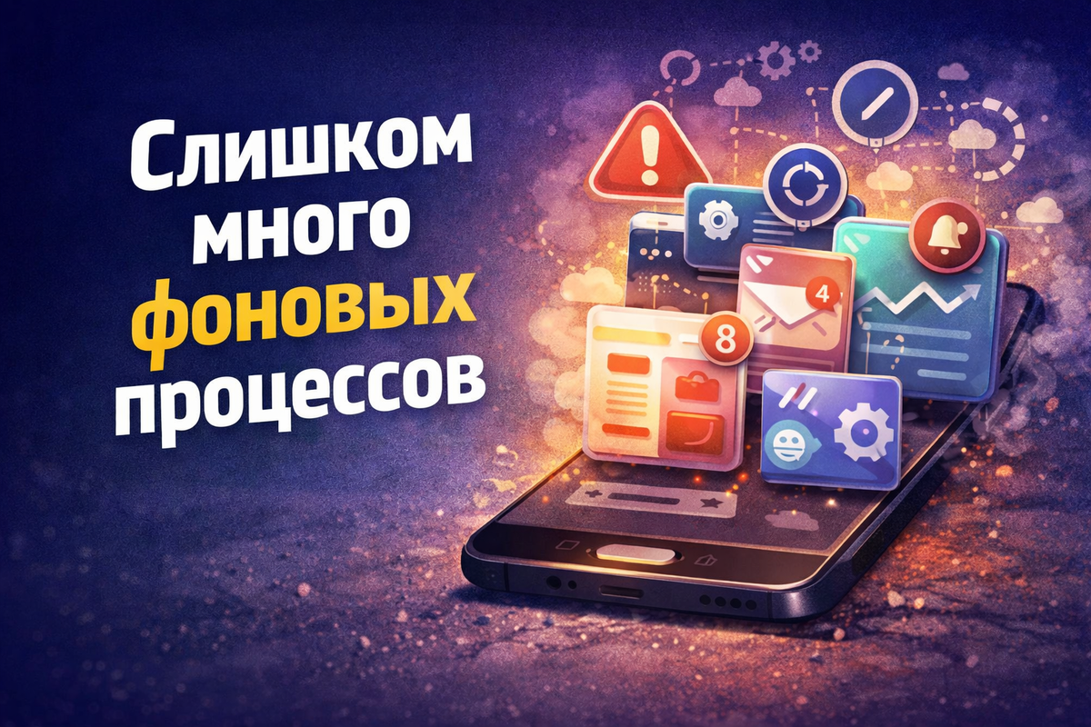 Фоновые приложения продолжают работать даже когда вы ими не пользуетесь