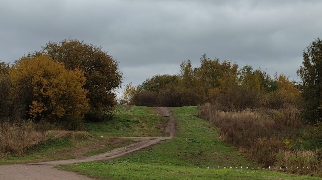 Ступенчатая форма бывшего террикона. Фото от октября 2025 года.