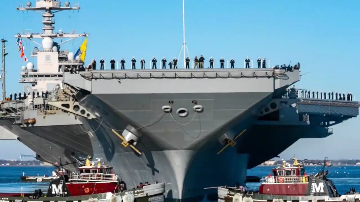    USS Gerald R. Ford. © скриншот видео