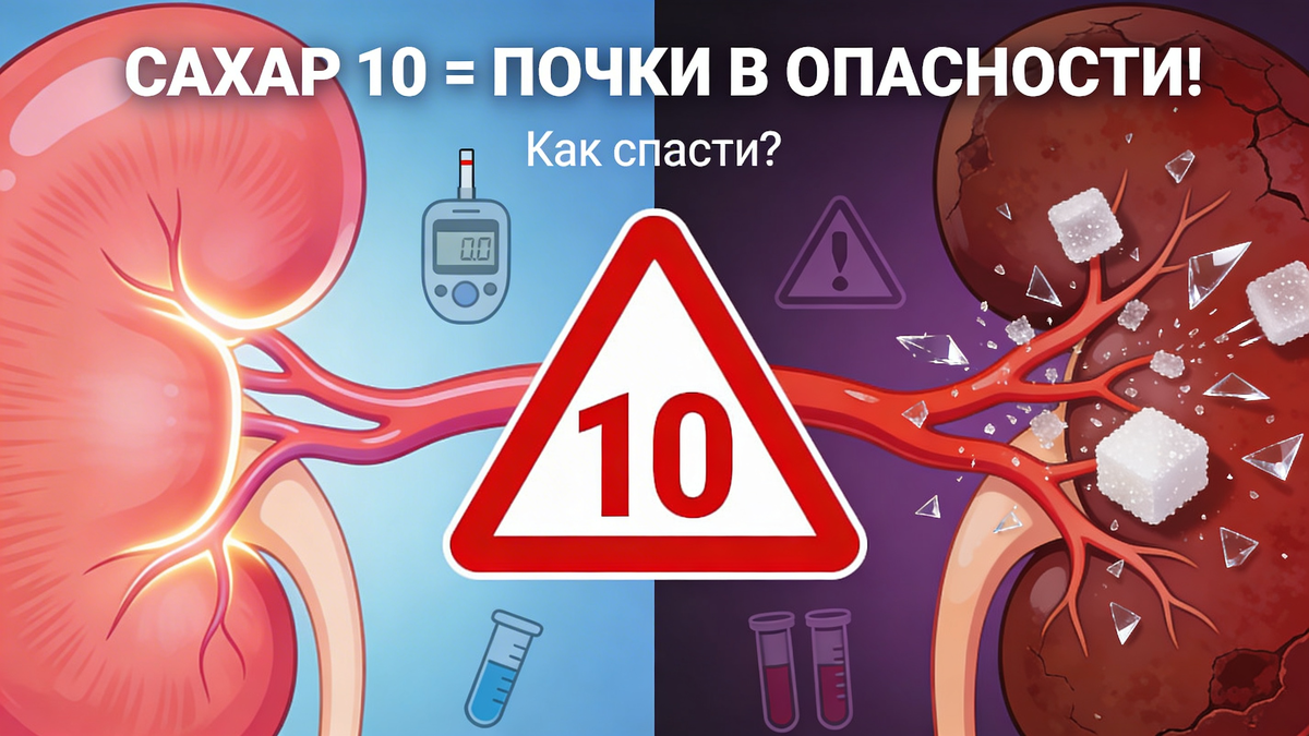 Почки при диабете: молчаливая катастрофа, которую не чувствуешь до поры до времени