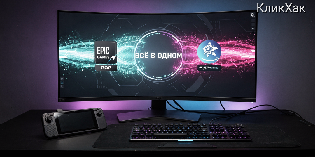 Как объединить игры из Epic Games, GOG и Amazon в одну удобную программу