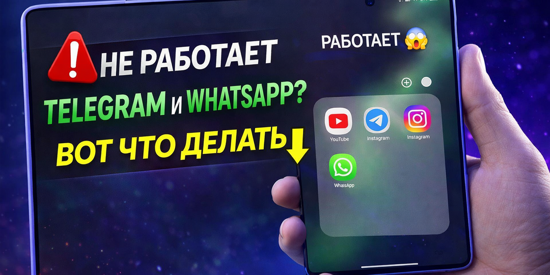 ЗАБЛОКИРОВАЛИ Telegram и WhatsApp? ОБОЙДИ за 10 секунд! 😱