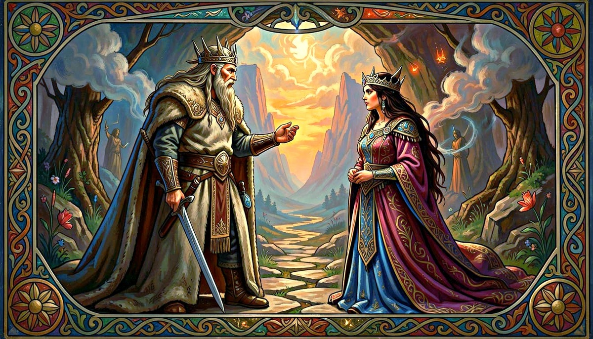 Один и вёльва.