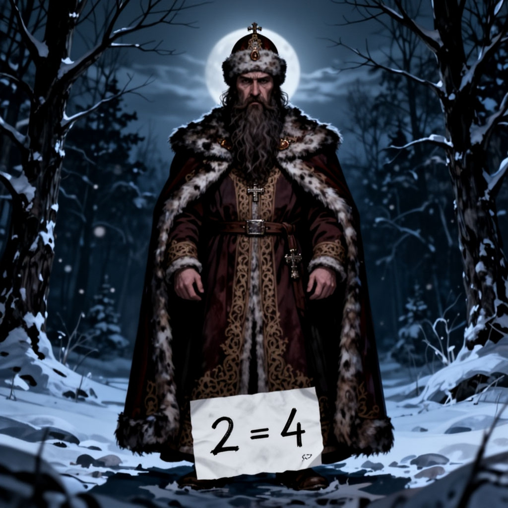 Изображение по мотивам поста «Почему дважды два — четыре, а Иван Грозный — Грозный» https://baron2021.livejournal.com/8527.html