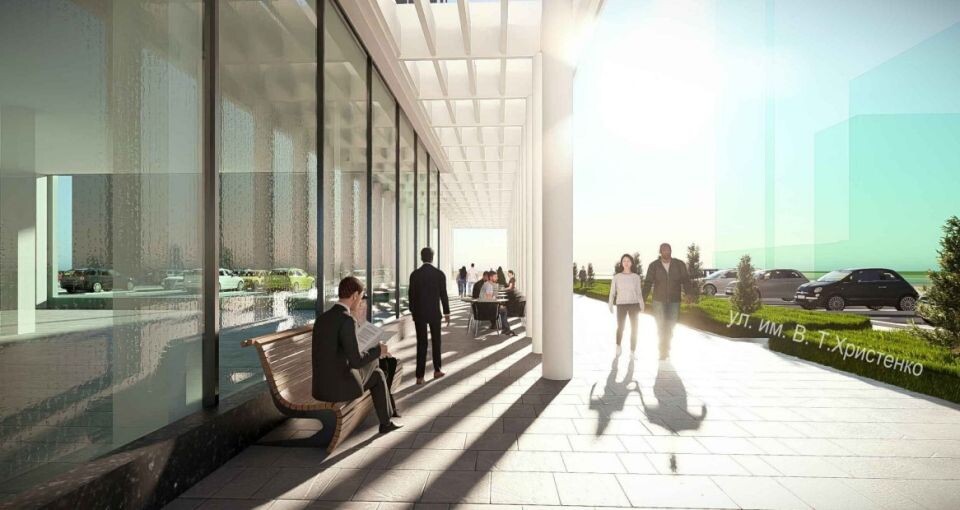    Проект магазина на ул. Христенко, 1. Источник: "Строитель-Сервис"