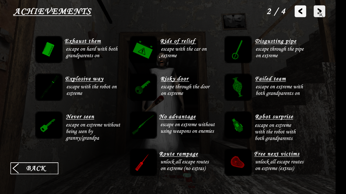 Те которые красные горят,то есть Route Rampage и Free Next Victims
