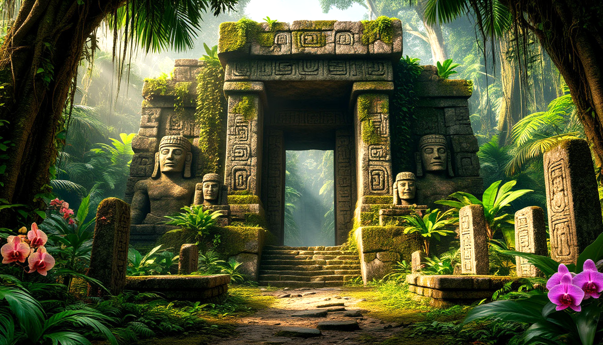 Мужчины натолкнулись на руины древнего сооружения.