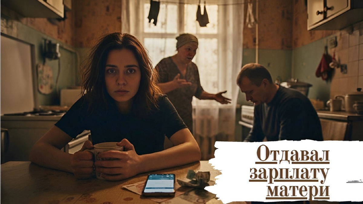 Зарплату отдал маме.