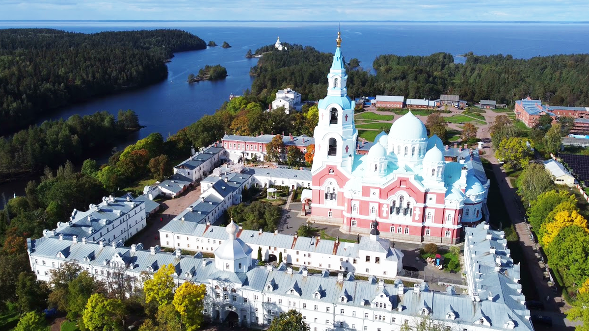 Панорама Валаамского монастыря