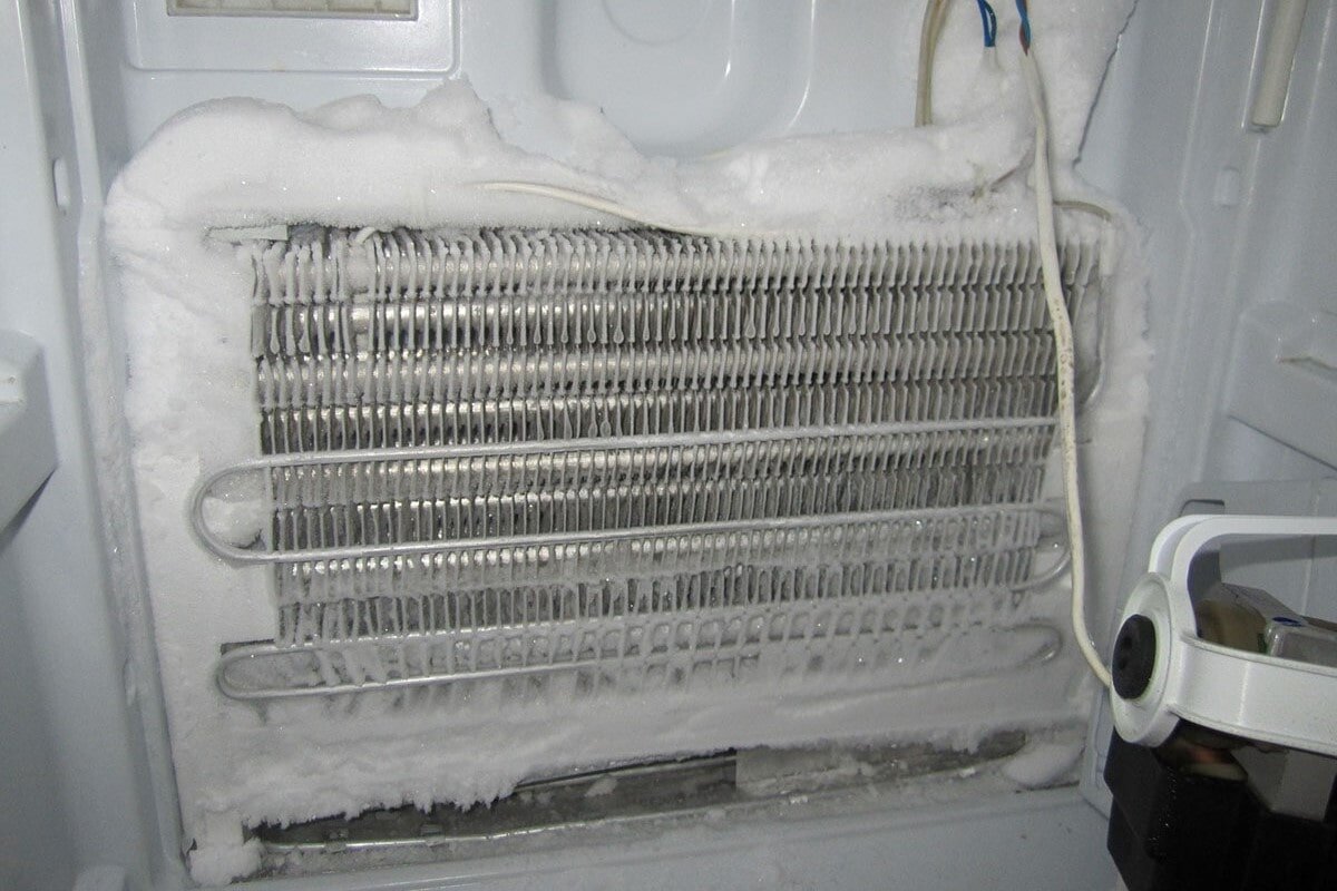 Таким образом происходит обмерзание испарителя (часто проблема с узлами системы No Frost)