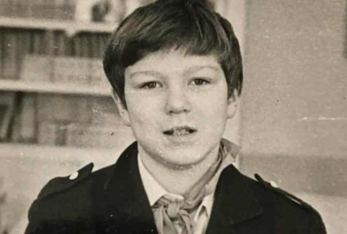 Александр Робак в детстве.