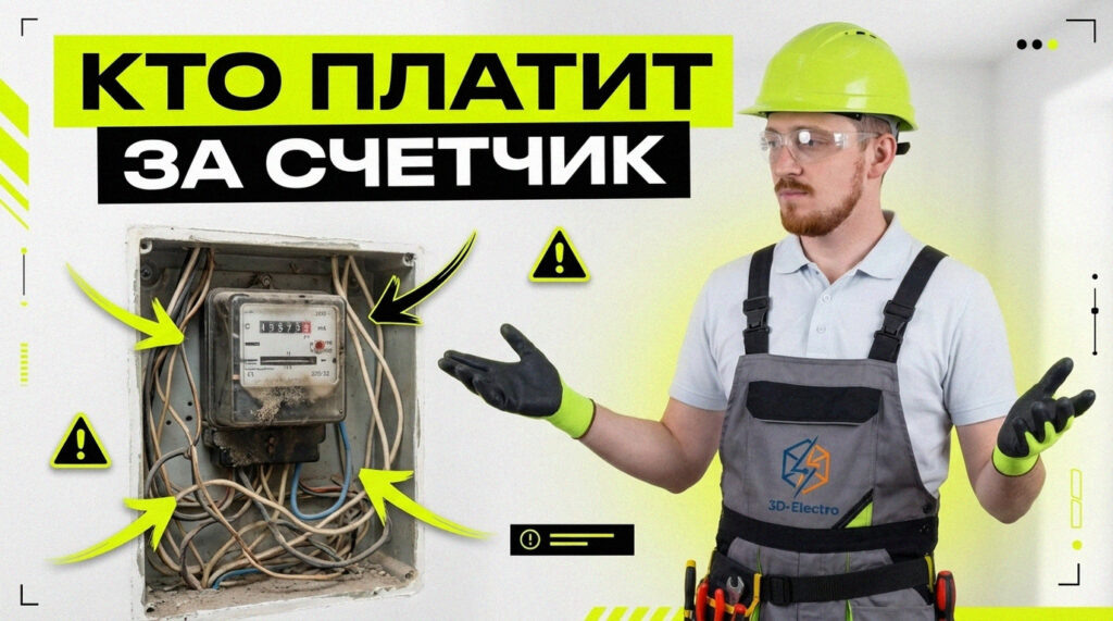    Порядок оплаты замены электросчетчика на лестничной площадке 3DElectro