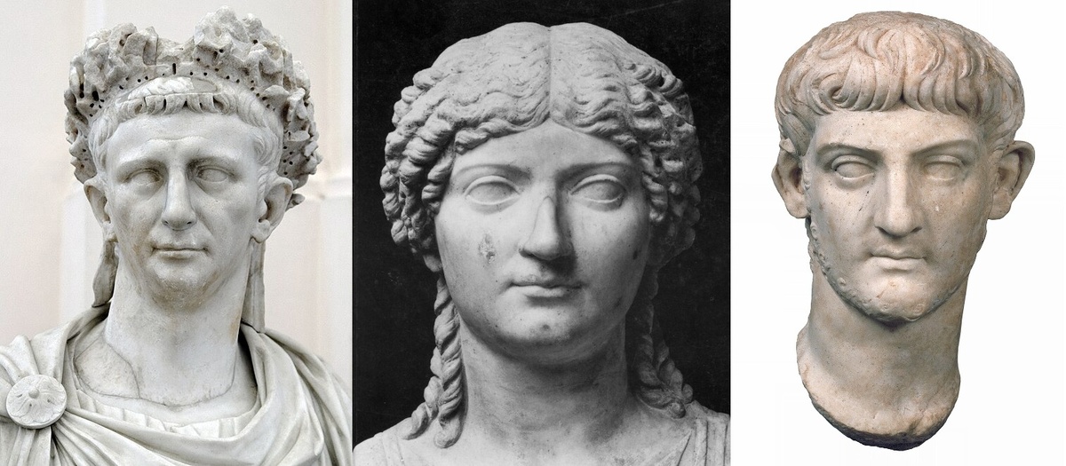 Клавдий, Агриппина, Нерон.