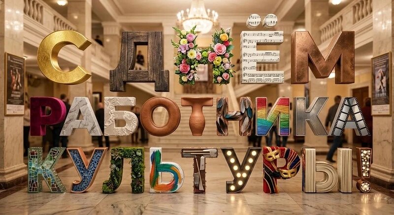   с Днем работника культуры 2026: красивые картинки и поздравления к празднику Фото: NanoBanana