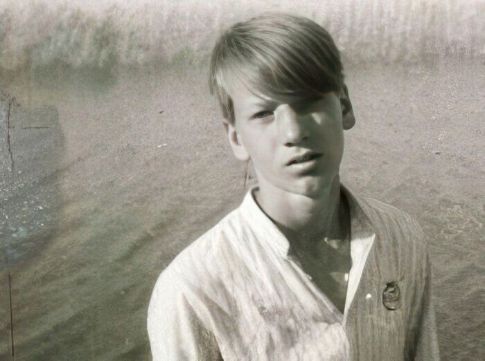 Александр Устюгов в детстве.
